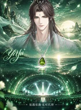 合金项链 世界之外易遇同款项链应援色周边绿色眼泪满钻礼物水滴