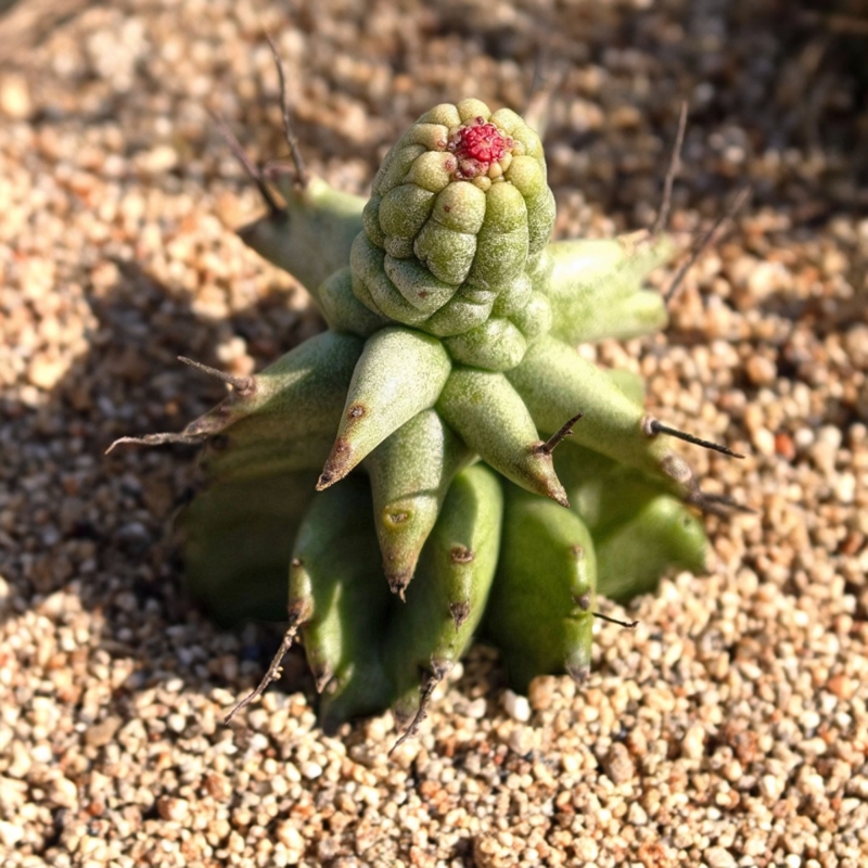 自根角疣魁伟玉红石化多肉植物