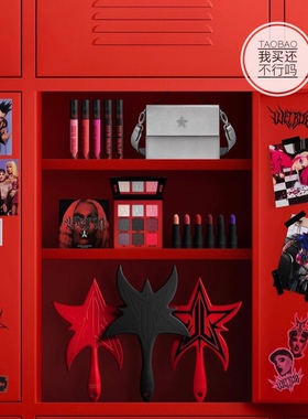 现货啦！Jeffree Star怪咖Weirdo系列哥特黑灰眼影盘口红唇彩紫色