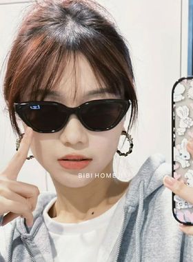 猫眼墨镜女款高级感 2024新款时尚复古防紫外线太阳眼镜百搭ins风