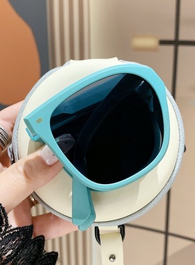 折叠便携墨镜女大框夏季新款防紫外线圆脸防晒司机开车太阳眼镜男