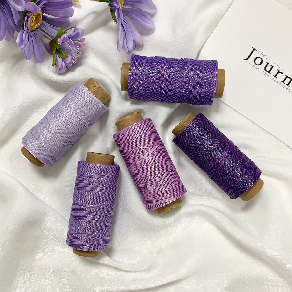 新款3股纯色星空圆蜡线DIY手工