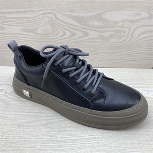 真皮男鞋 头层牛皮板鞋 韩版 断码 休闲单皮鞋 特价 学生系带百搭时尚 鞋