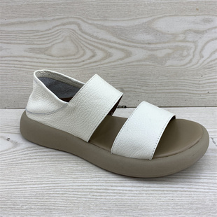 真皮女鞋 特价 2023夏季 新款 断码 平底防滑露趾轻便日常学生女凉鞋 鞋