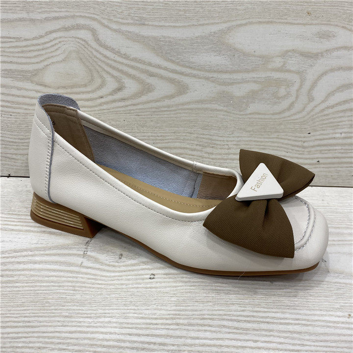 断码鞋特价真皮女鞋蝴蝶结方头浅口低跟粗跟舒适小皮鞋日常女单鞋,女鞋,浅口单鞋,淘宝优惠券,粉丝福利购,淘宝优惠卷