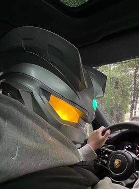 赛罗头盔迪加COS亲子互动发光霸气扮演赛罗头镖网红视频头盔礼物