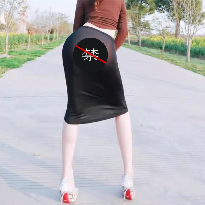 纯欲性感紧身半身裙短裙小黑裙