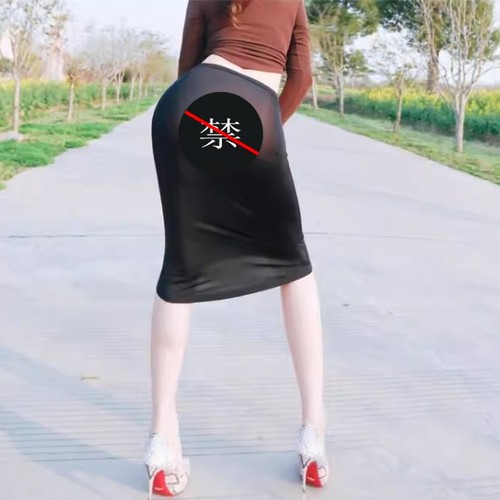 纯欲性感紧身半身裙短裙小黑裙