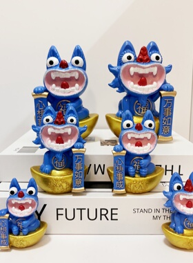 云南瓦猫摆件瓦当萌猫灵兽办公室创意云南旅游纪念品伴手礼物