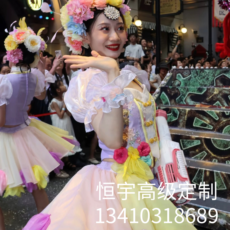 新款花仙子系列j巡演花朵服装景区商演巡游蹈服舞蹈演出服