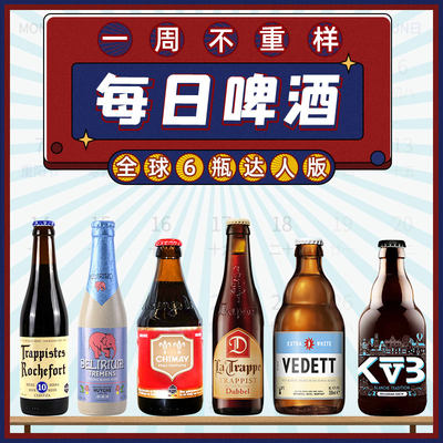 全球进口精酿啤酒6瓶每日尝鲜