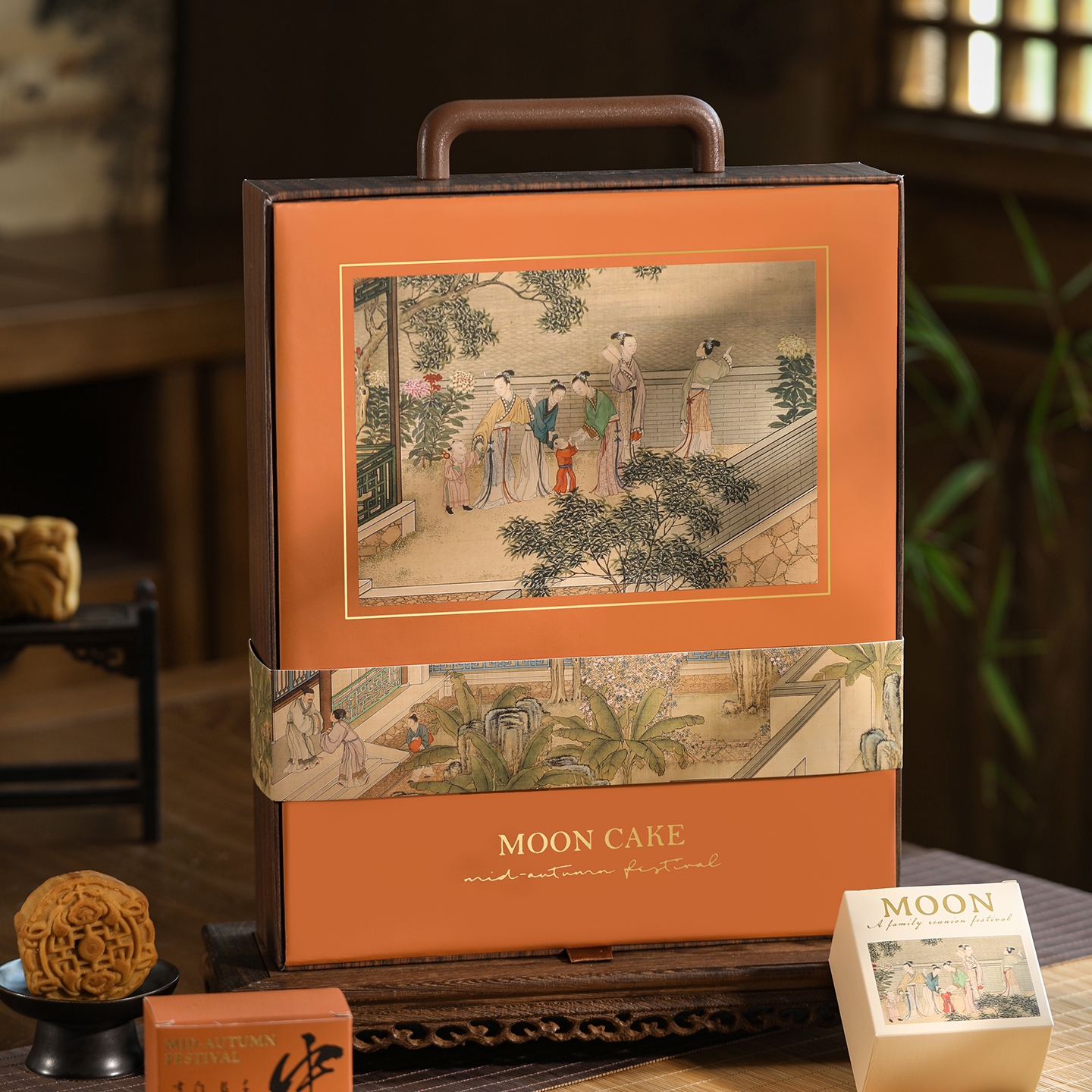 古风中秋礼盒高档硬盒月饼包装