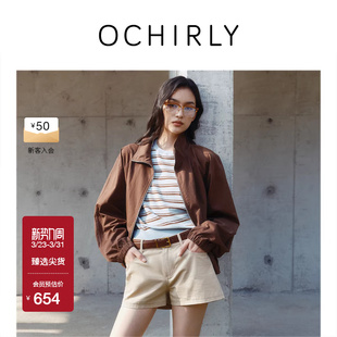 OCHIRLY欧时力 宽松休闲外套防晒夹克运动风户外穿搭早春