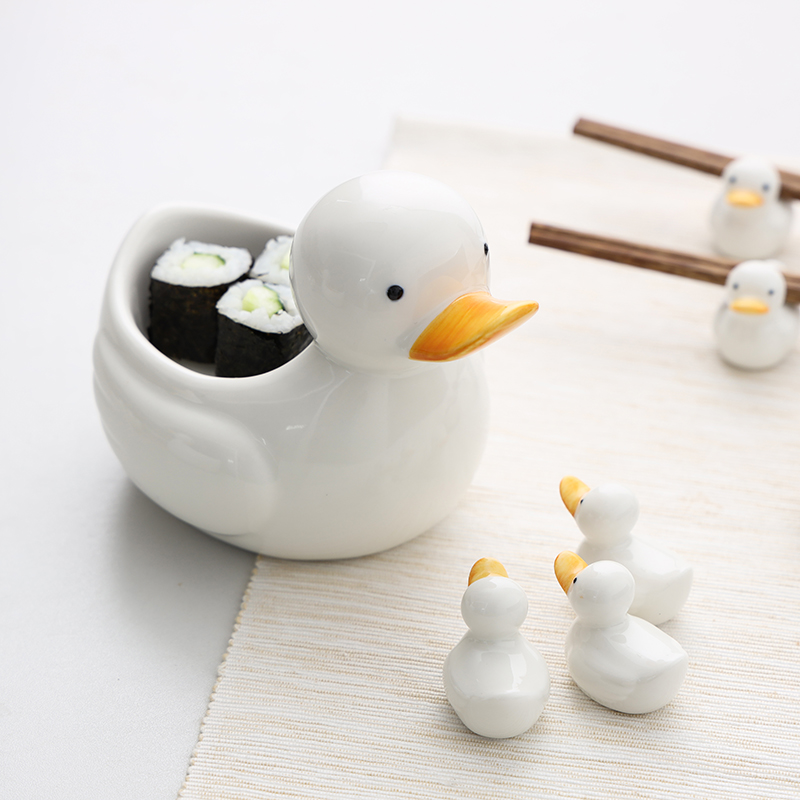 加点乐筷子架甜品碗装饰摆件