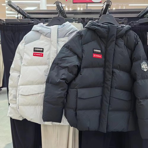 安踏特价冰甲羽绒服女2025冬防泼水连帽防风保暖外套 162447904