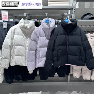 李宁短款羽绒服女士24款拨水健身抗静电新款运动生活秋冬AYMU516-