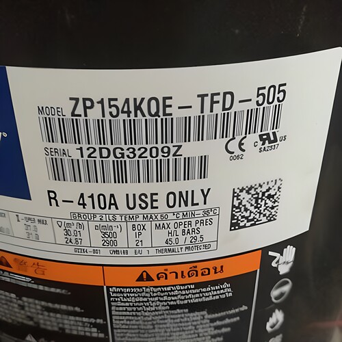 ZP144KFE-TFD-420ZP154KQE-TFD-405 ZP154KQE-TFD-505压缩机