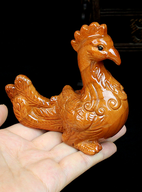 桃木四神兽摆件桌面立体木雕