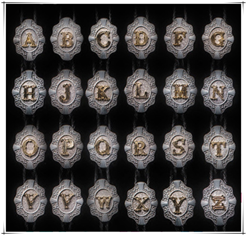 字母领带男女情侣欧美牛仔帽绳镀金925银bolotie新郎伴郎西服领结