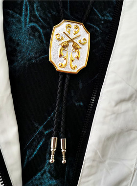 昊泉合金皮绳波洛绳高档项链男女