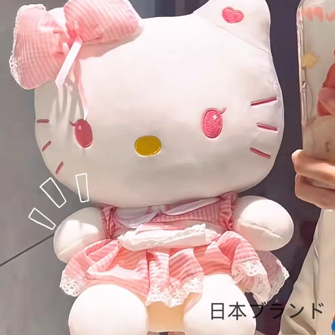 日本限定正版超大hellokitty公仔毛绒玩具洛丽塔kt猫玩偶生日礼物