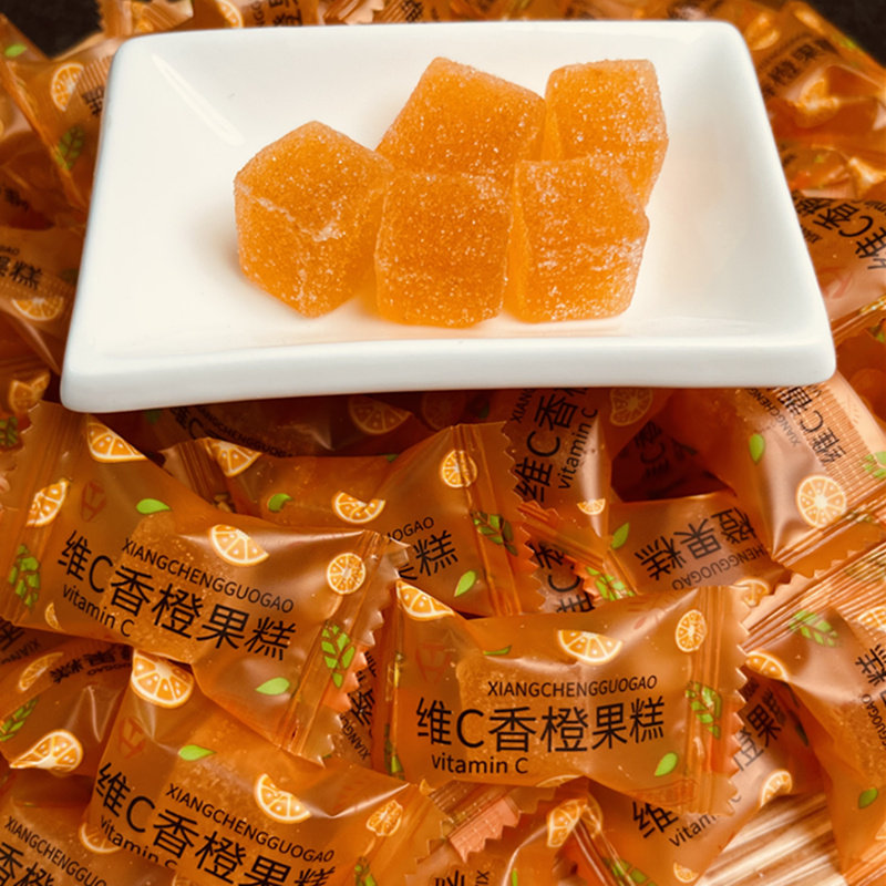 维C香橙果糕 古香老陈皮糕软糖潮汕特产小吃美食糕点网红零食包邮