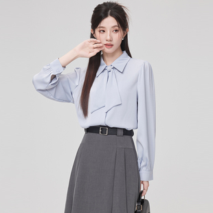 2025春秋款复试考研穿搭正式场合通勤教资面试职业正装衬衫上衣女