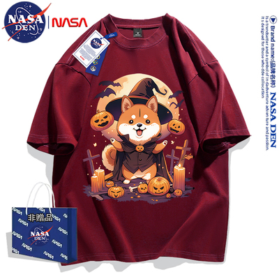 NASA联名美式纯棉短袖t恤男女款