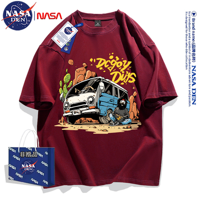 NASA联名日系重磅纯棉短袖T恤男