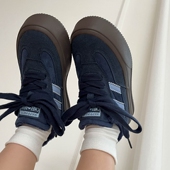 林先叁 百搭保暖运动休闲板鞋 小众加绒厚底德训鞋 女2025秋冬新款
