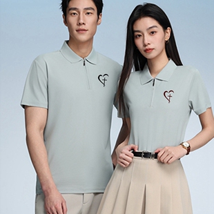 2026 拉链款polo衫定制印logo工作服冰丝短袖速干广告衫t恤文化衫