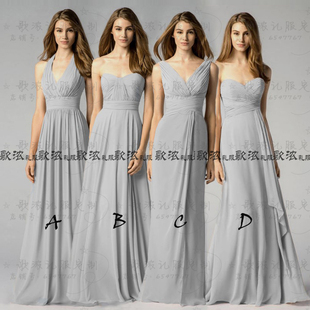 定制订造姊妹裙姐妹团伴娘团伴娘礼服极简单显瘦bridesmaid dress