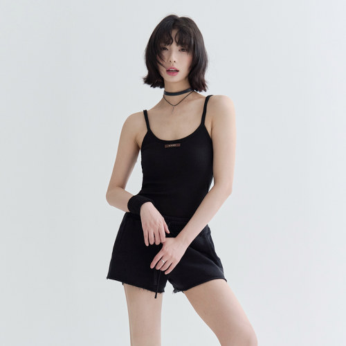 万有引力博物馆吊带背心连体衣女夏2025新款莫代尔紧身纯色内搭K