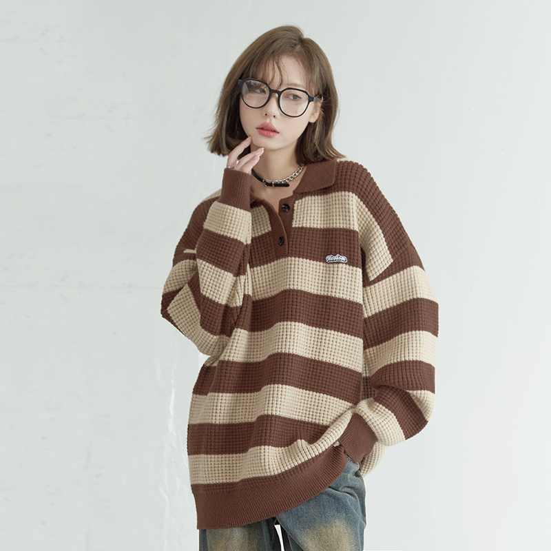 【万有引力博物馆】条纹针织衫