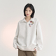 2024年新款 万有引力博物馆 可拆卸胸针Polo领卫衣女秋季 宽松上衣K