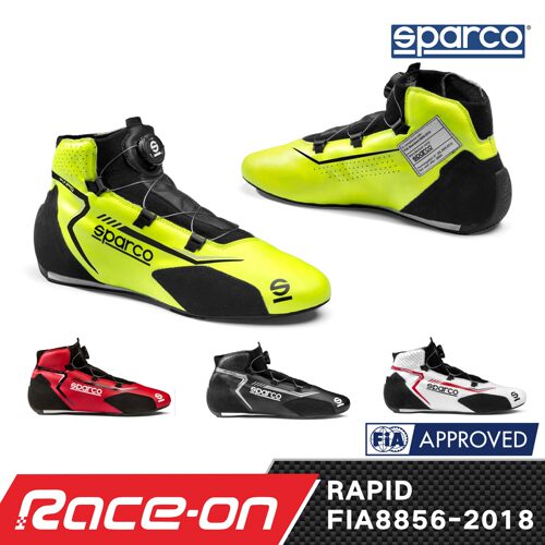 SPARCO高阶阻燃赛车鞋旋钮扣设计