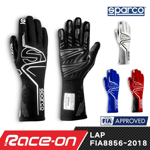SPARCO LAP FIA8856-2018 SFI 3.3/5认证 阻燃赛车手套