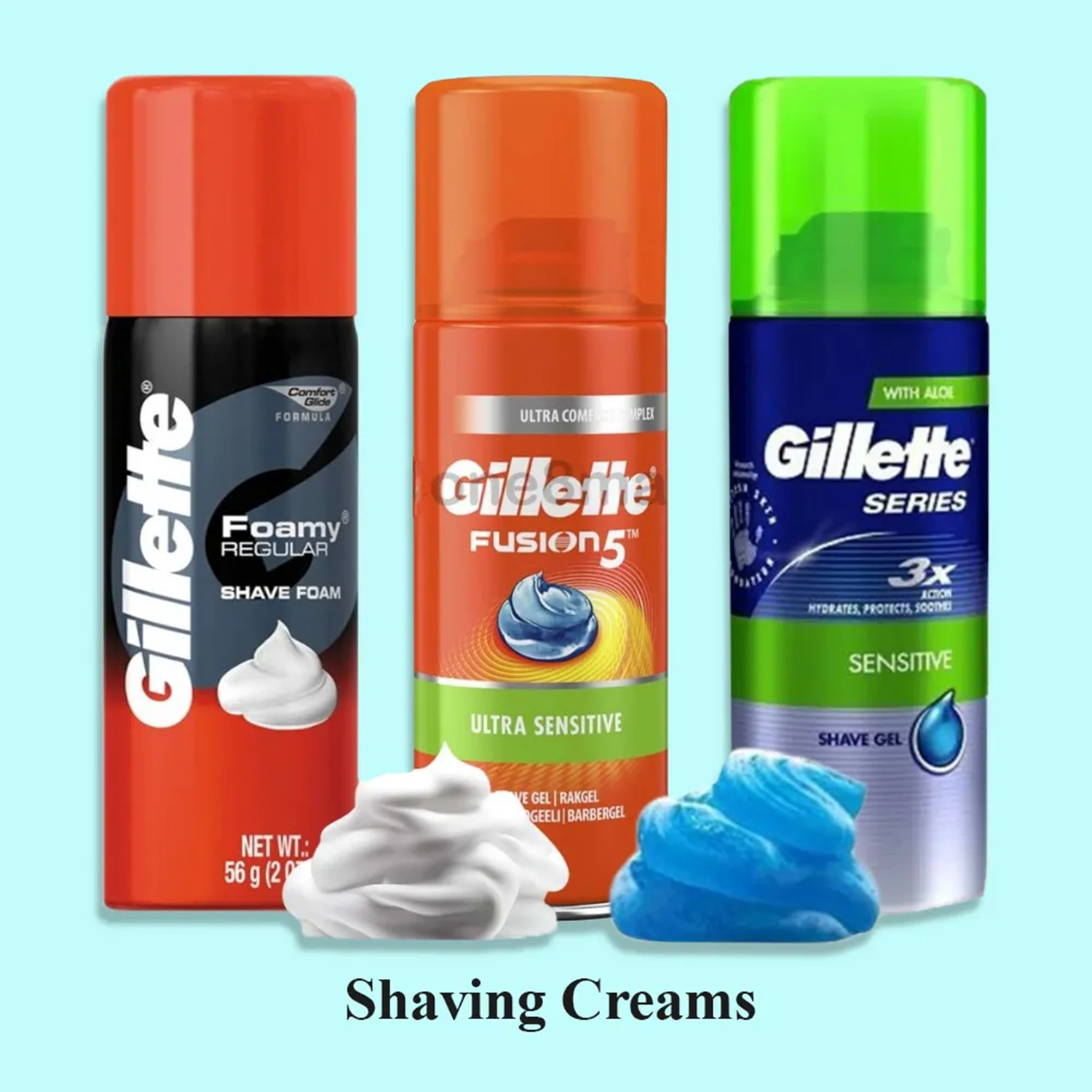 代购美国进口Gillette吉列男士剃须啫哩清爽固体香水