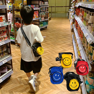 儿童挎包男童女童小包洋气卡通时尚潮宝宝胸包零钱包斜背包单肩包