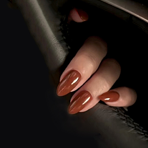 2026高级COS穿戴甲轻奢短中简约咖色中短款水滴便捷款显白可拆卸