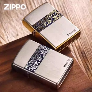 zippo火机古韵唐草珐琅彩礼物