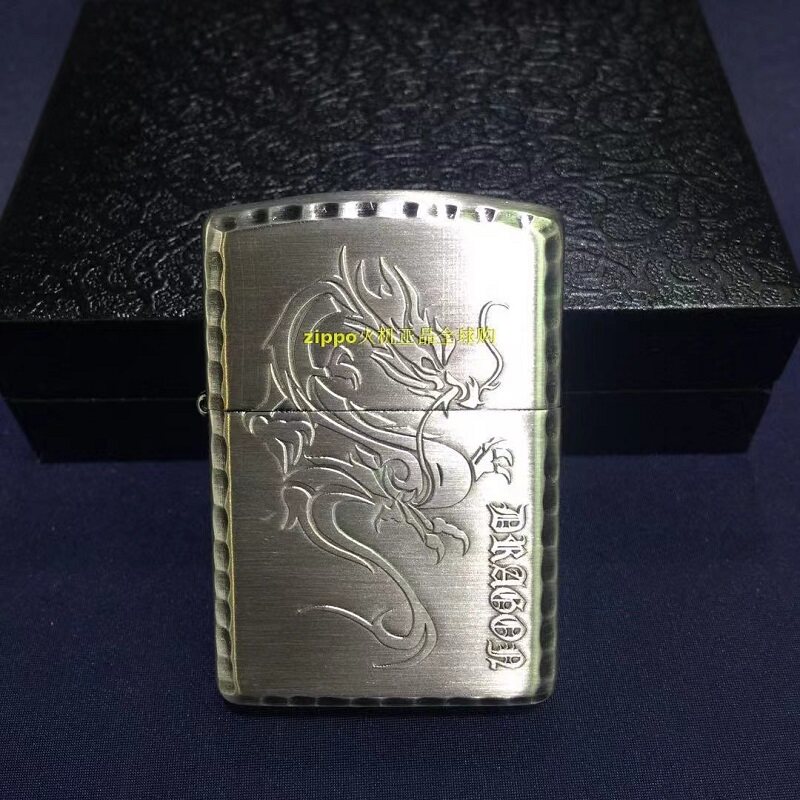 防风送礼龙火机zippo铜日版盔甲