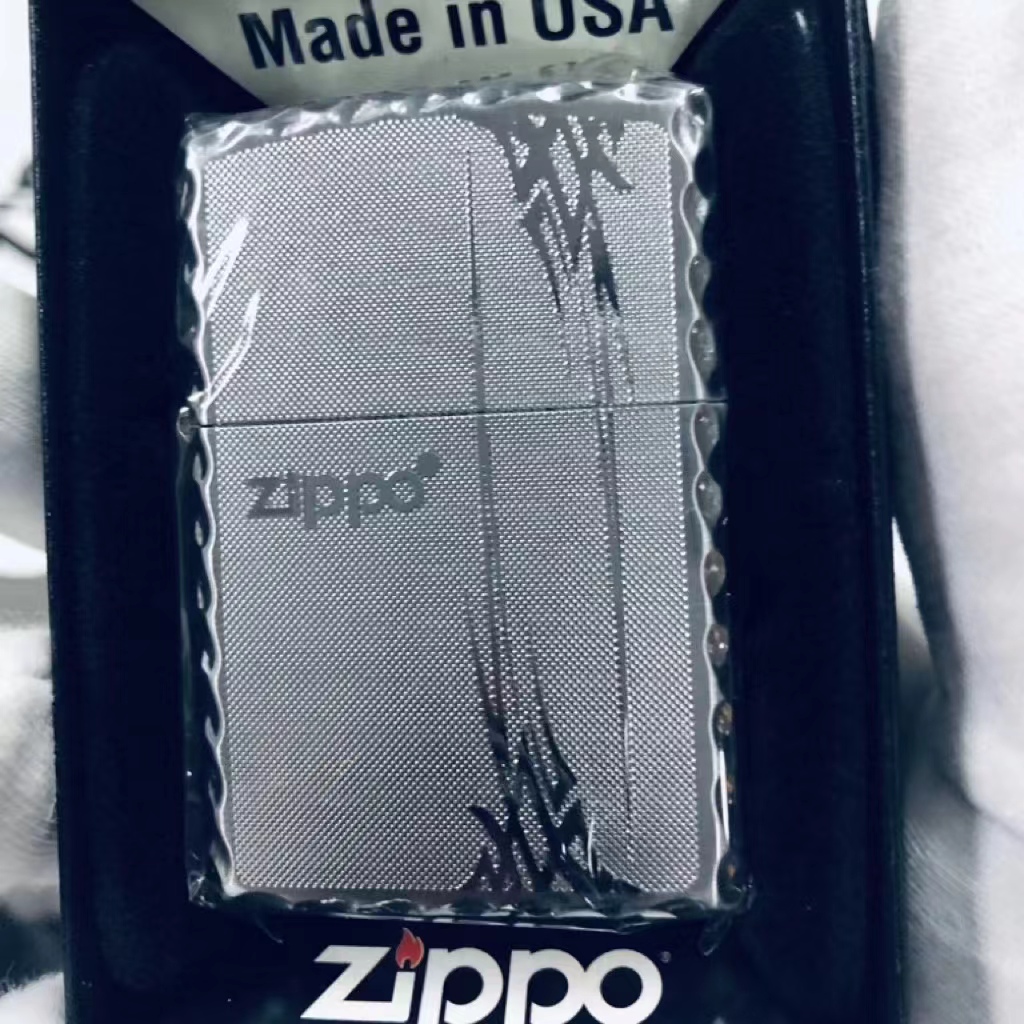 zippo之宝打火机原装正品 韩版黑冰金色兰草兰花节节高升商务礼物