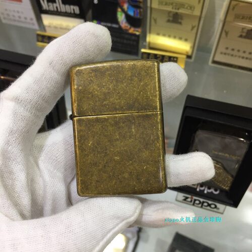 zippo仿古铜防风打火机