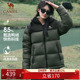 骆驼森林绿羽绒服男女同款 羽绒面包服 外套保暖短款 2025年冬季 新款