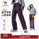 裤 骆驼户外软壳裤 休闲工装 防风耐磨登山徒步长裤 男 女秋冬新款