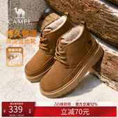 男士 保暖加绒棉鞋 厚底户外雪地靴男 新款 骆驼户外雪地靴男2025冬季