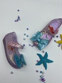 沙滩鞋 香香公主鞋 魔术贴 春秋美人鱼尾巴果冻儿童鱼嘴凉鞋 新款
