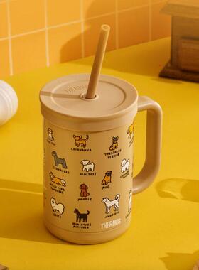 韩国膳魔师联名zeroperzero新品狗狗不锈钢保温杯限量款咖啡办公