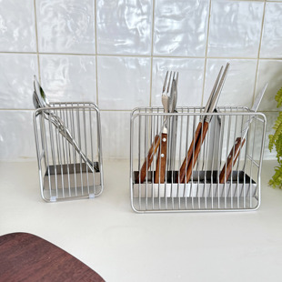 304不锈钢筷子筒筷子桶筷笼筷筒筷子架餐具笼收纳盒沥水通风防霉